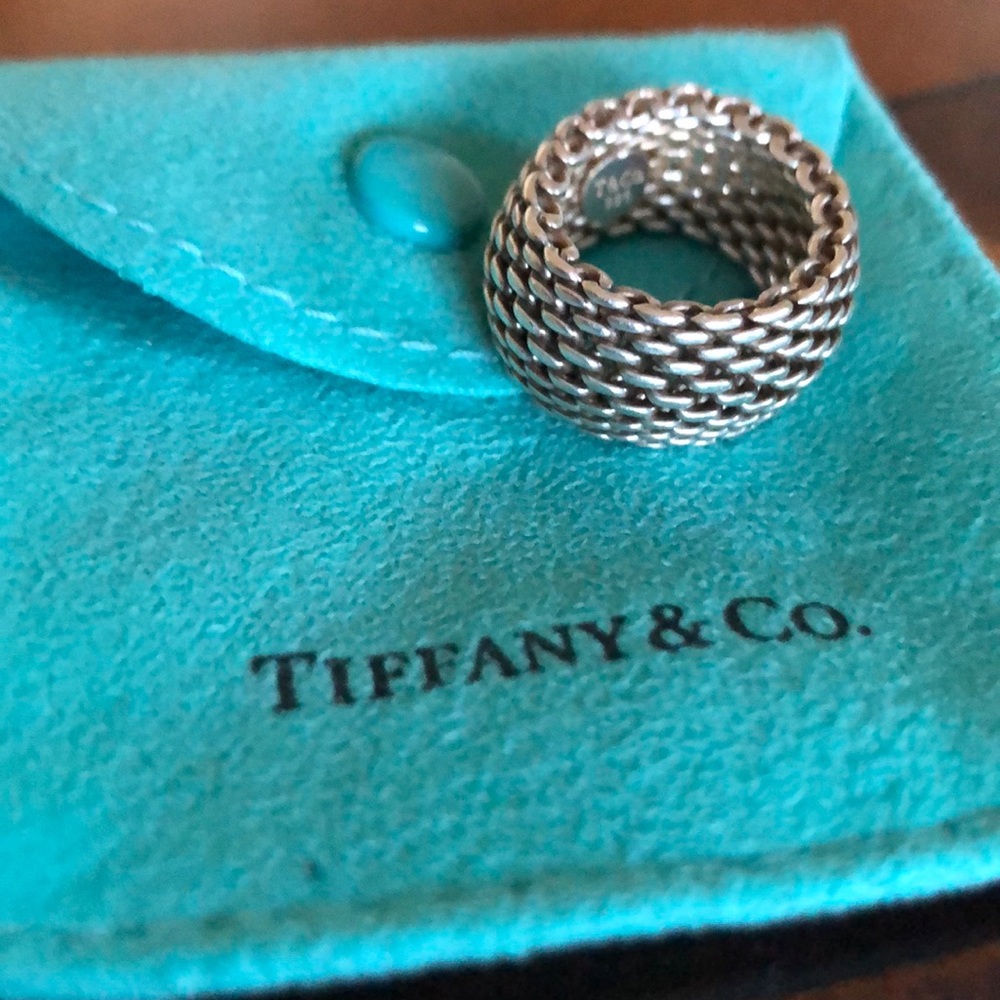 Tiffany and Co Mesh Ring Size 5